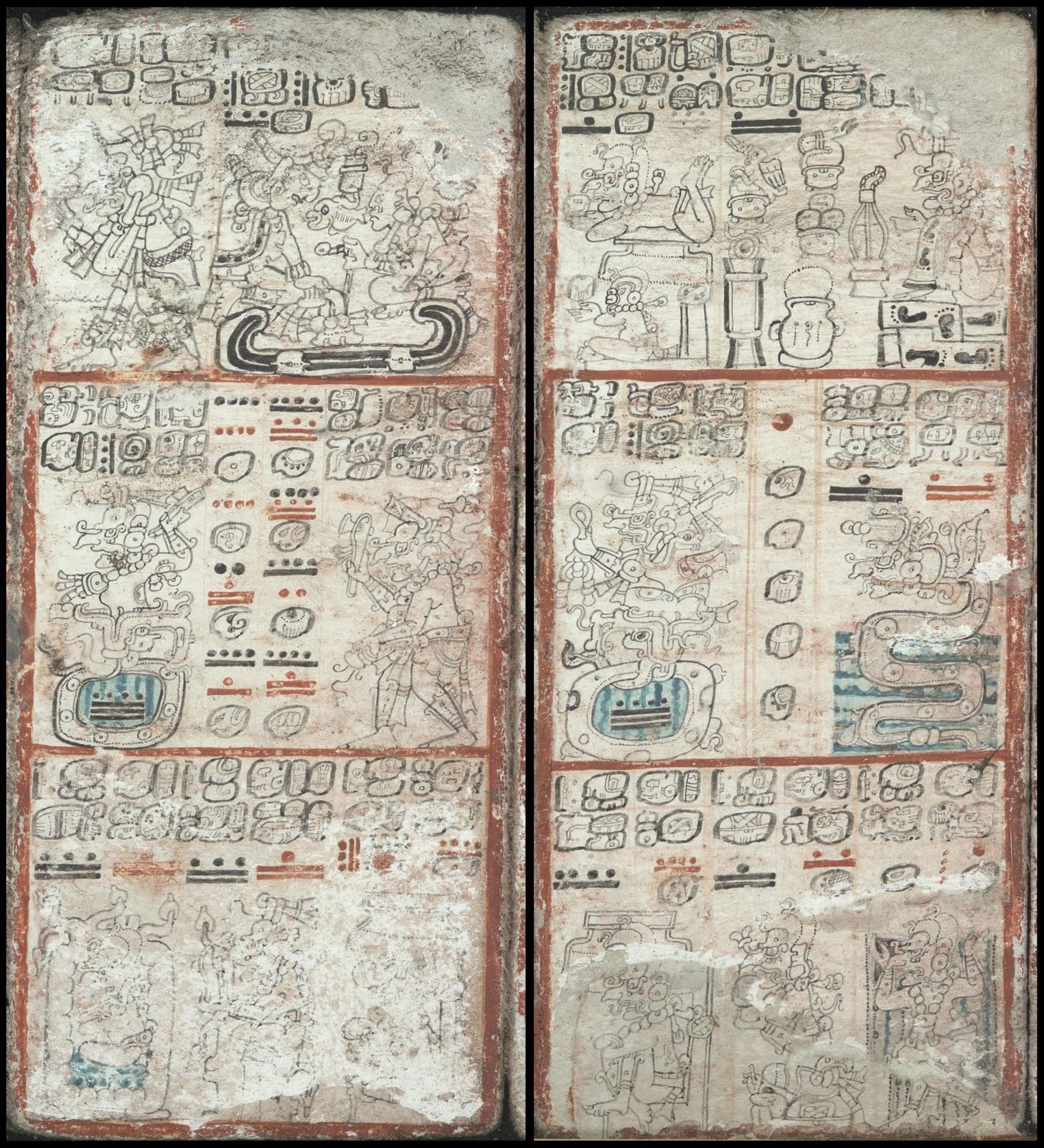 Mayan codex - Food offerings to the Rain God