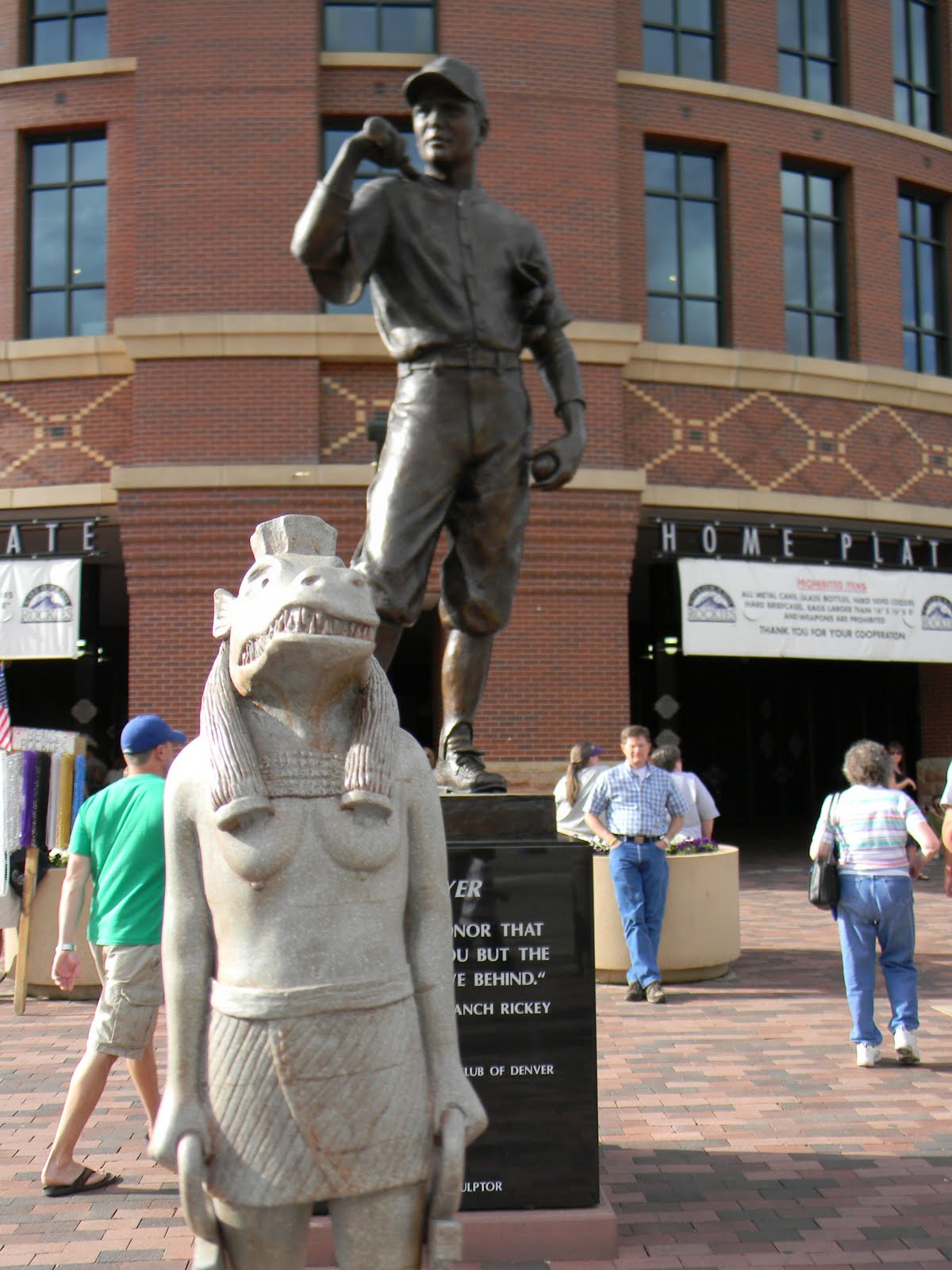 The Travels of The FourToed Statue July 3, 2009 Coors Field, Denver, CO