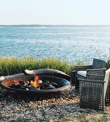 firepit by the beach