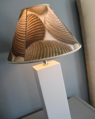 diy lampshade with shell photo