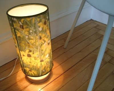 diy lampshade with flower picture