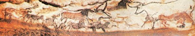 a color photograph of a section of the Lascaux caves from the Dordogne region of France