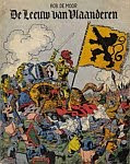 A color photo of the front cover of an early reprint edition of 'De Leeuw van Vlaanderen' by Bob De Moor.
