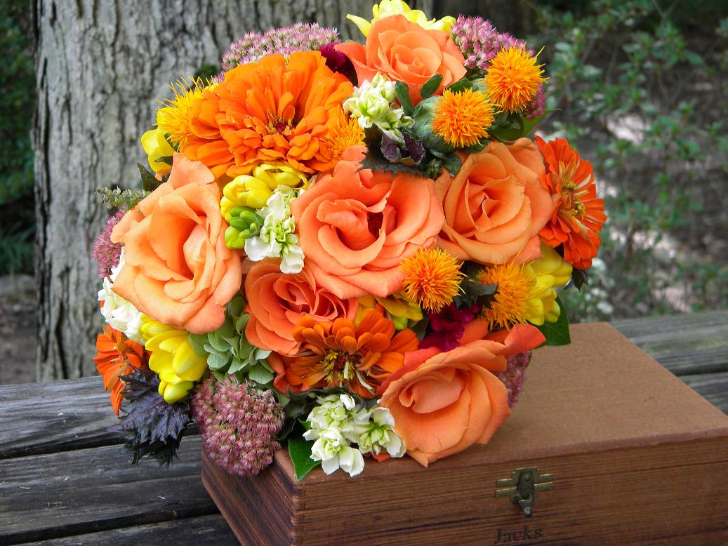 Wedding Flowers from Springwell Jennifer's Bouquet for Bridal Portrait