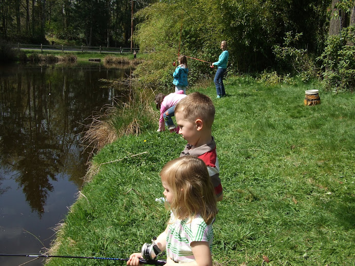 Isaac and Hope fishing