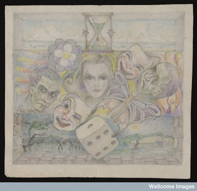 Wellcome Library Item of the Month: Pencil drawings by an unknown Prisoner of War (August 2010)