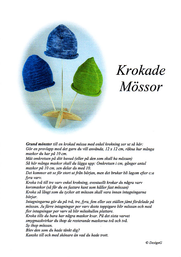 Krokning: Mönster att köpa.