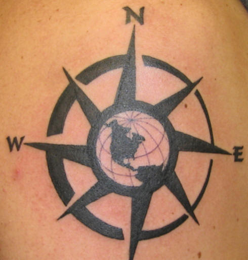tribal heart tattoo for men Compass Tattoo Design for Mens | CoolMensTattoo.com
