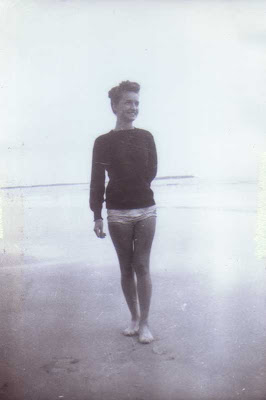 Godmother Jean at Old Orchard Beach, Maine - 1947