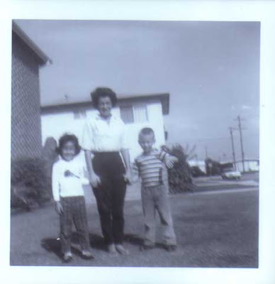 Mom with Audrey and Gilbert
