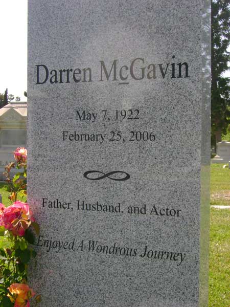 Darren McGavin - Hollywood Forever Cemetery