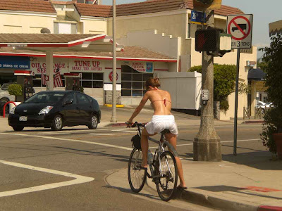 Santa Monica Bike Girl 1