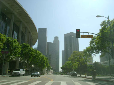 Sometimes You Can Eat the Smog - Downtown L.A. - Southbound on North Hope Street