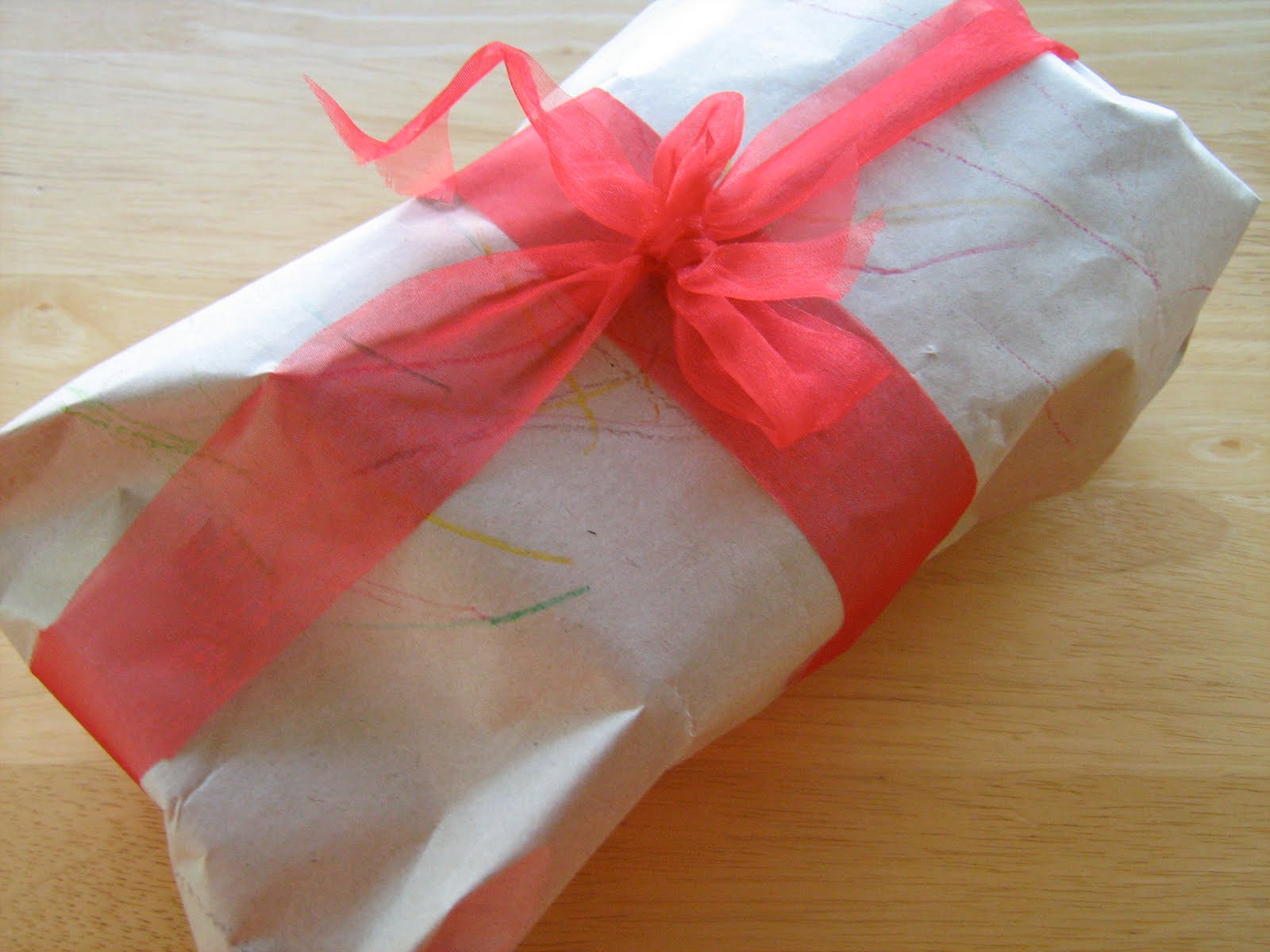 Violets in May Homemade Wrapping Paper