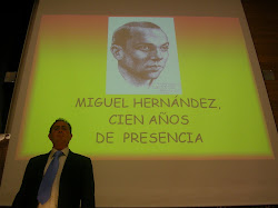 Recital sobre Miguel Hernández en San Sebastián, diciembre 2009