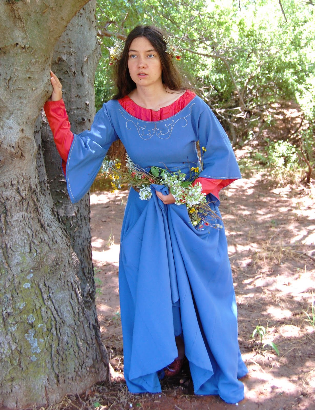 The Story of a Seamstress: The Blue Ophelia Pre-Raphelite Dress