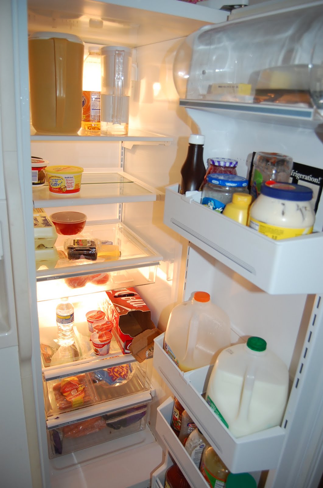 Our Family My Clean Fridge!!