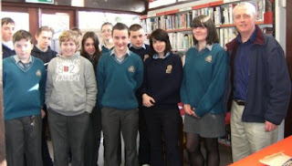 Ré O Laighleis with Young Writers from Kilrush & Kilkee Community Colleges