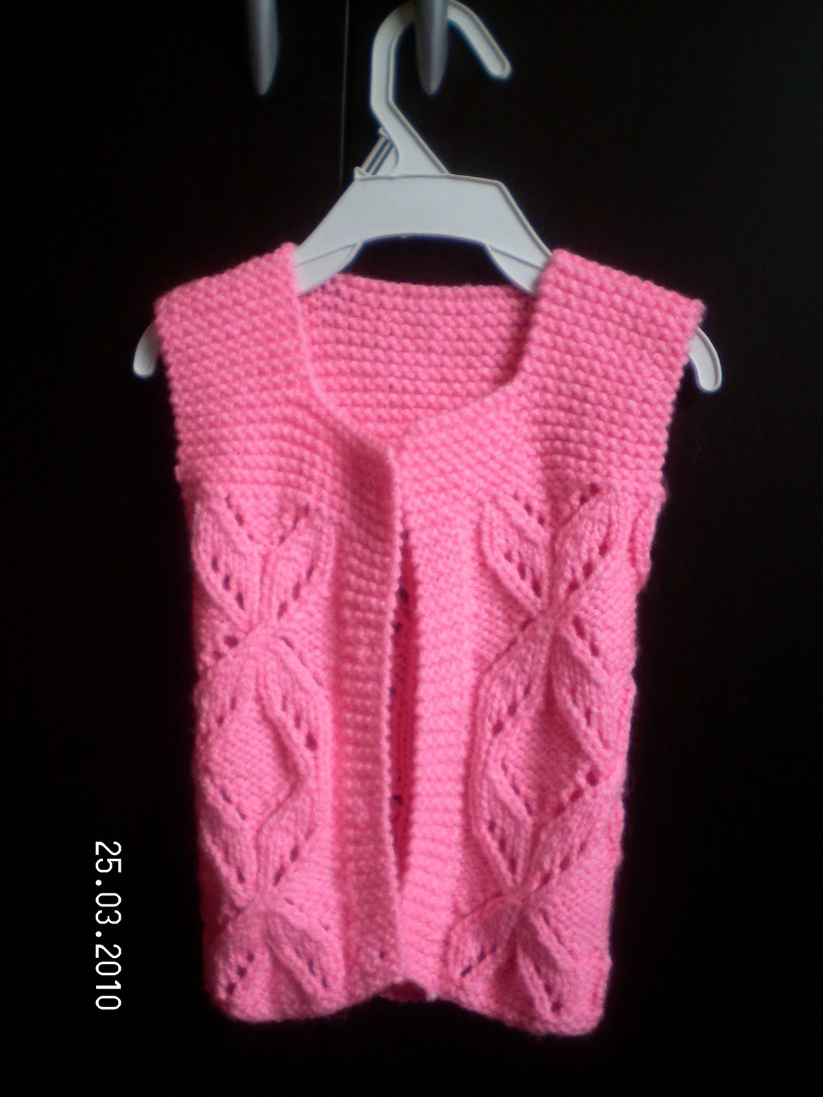 HANIMEFENDİ kolay bebek yeleği, belden başlamalı, alttan