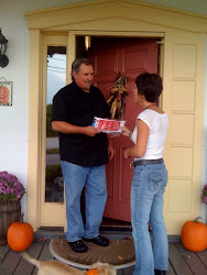 Missy handing out Republican Party candidate literature