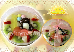 Birthday bear w/ fruits