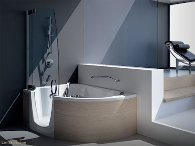 Comfortably-corner-bathtub-design-interior