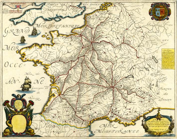 CARTOGRAPHIE DE LA TOUR BLANCHE ET ENVIRONS La France par