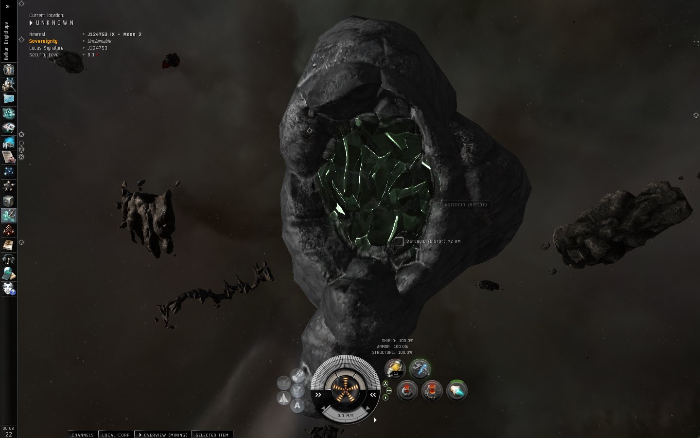 Eve Online Captain's Log Solo Wormhole Mining