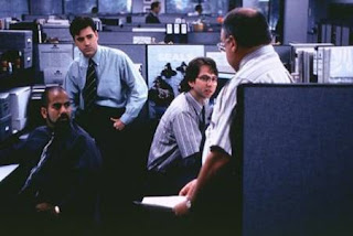 Characters in the comedy cult film Office Space (1999) contemplate what it would be like if they all lost their jobs... Well, it would be very similar to Iraq.