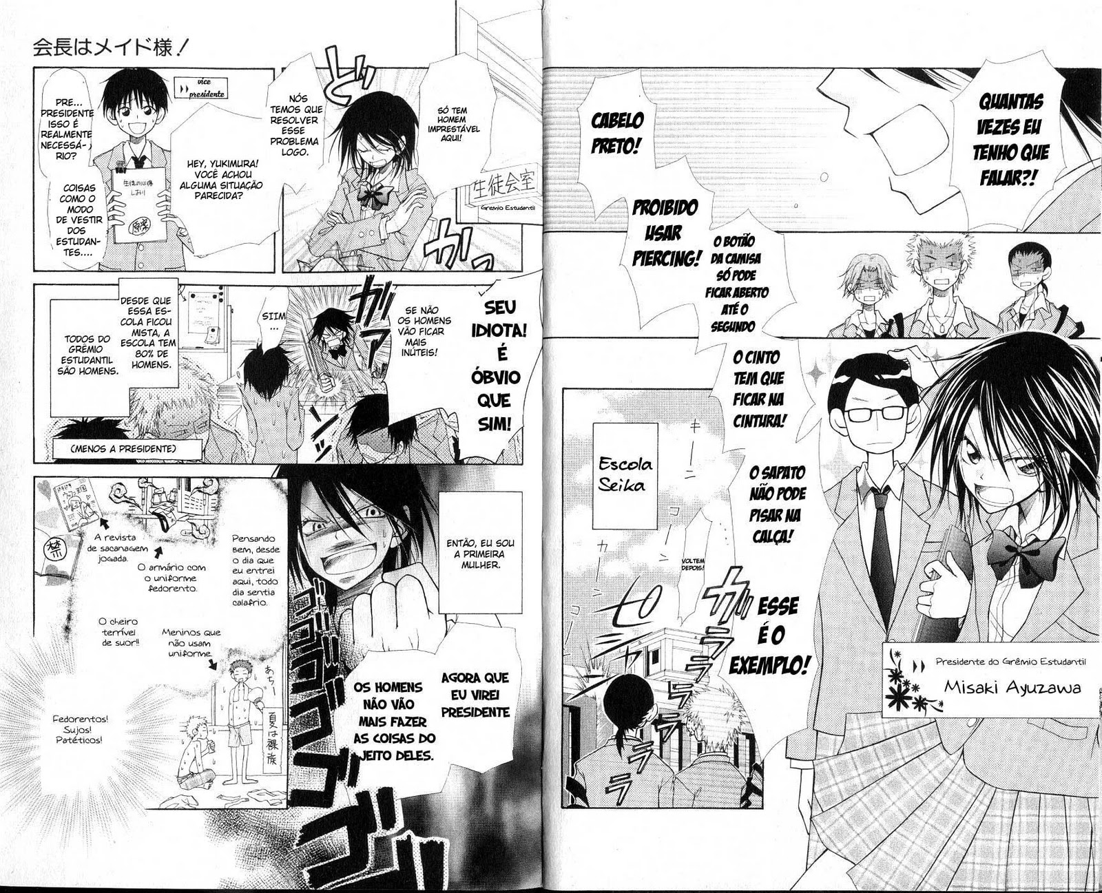 Mangás Online em Portugues: Kaichou wa Maid Sama capitulo Um - Portugues
