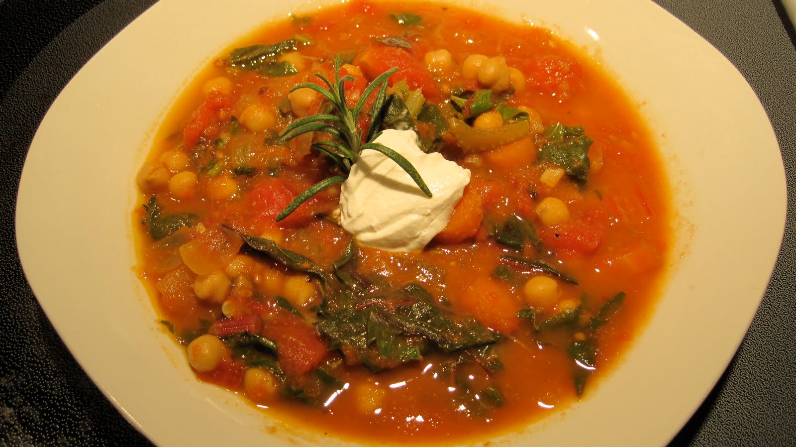DandelionHeart Swiss Chard and Garbanzo Bean Soup