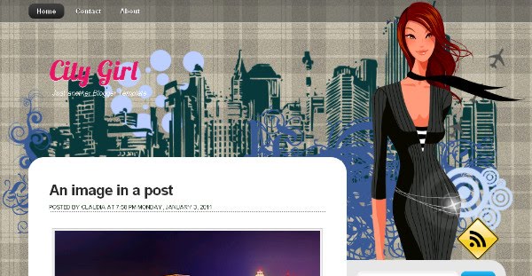City Girl - Style Theme Blogger Template
