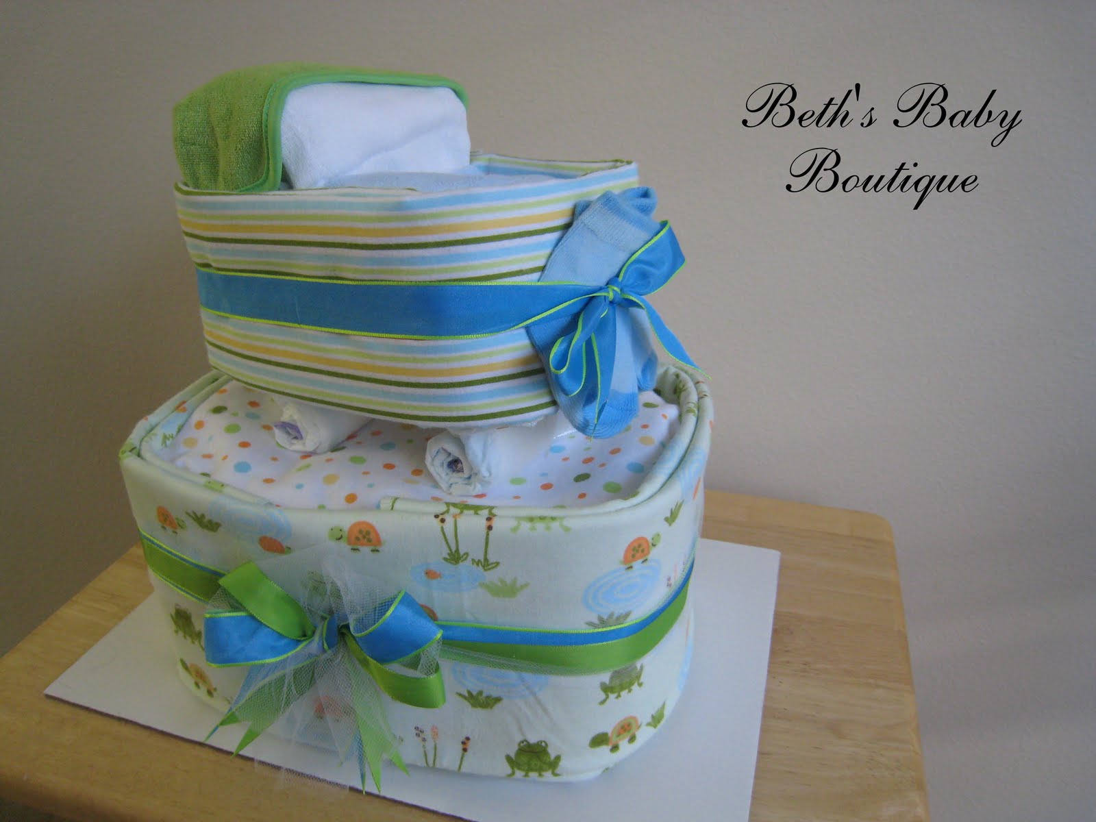 Beth's Baby Boutique Diaper Cakes with a Twist