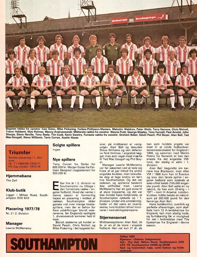 SOUTHAMPTON 1978-79.