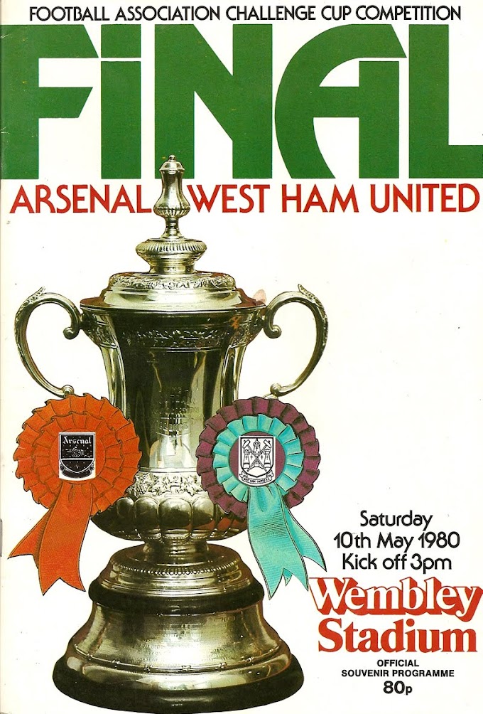 FA CUP FINAL 1980. West Ham vs Arsenal.