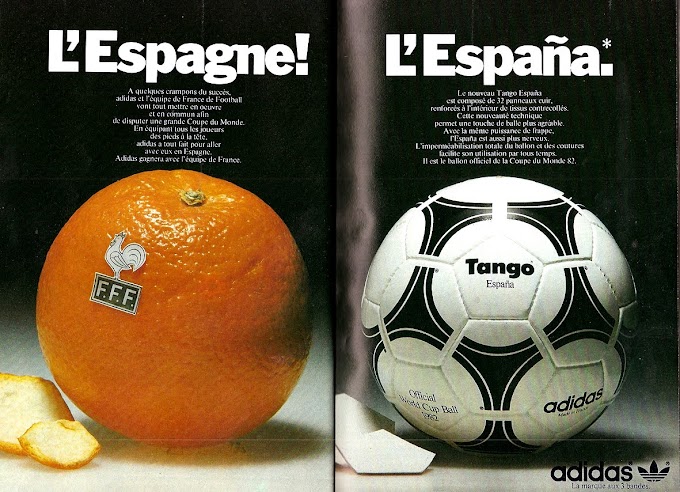 PUB. Adidas. Espagne 1982.