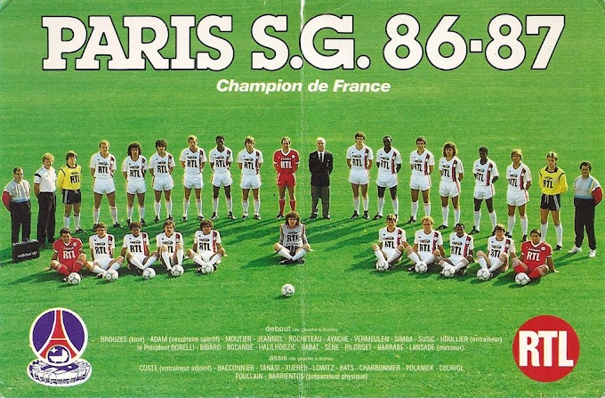 PARIS S.G 1986-87. By Panini.