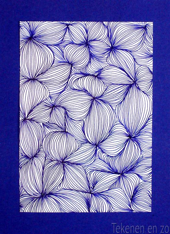 Tekenen en zo Op art lijnenspektakel 2 Knoflook?
