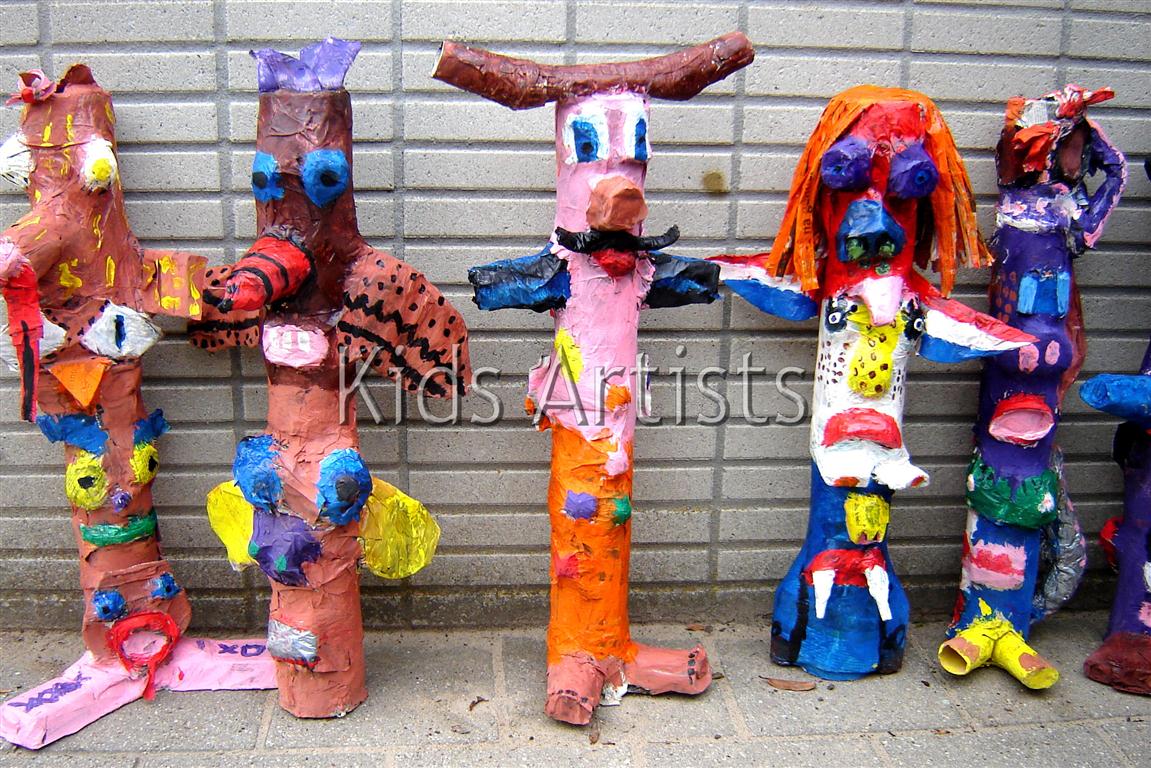 Kids Artists: Totem poles