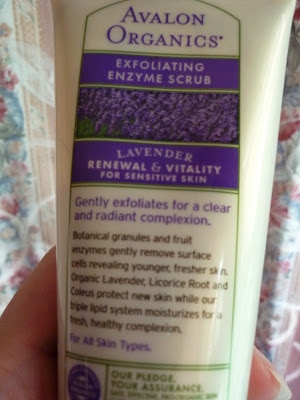 avalon organics lavender face wash