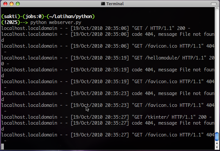 Python m server. Python m server