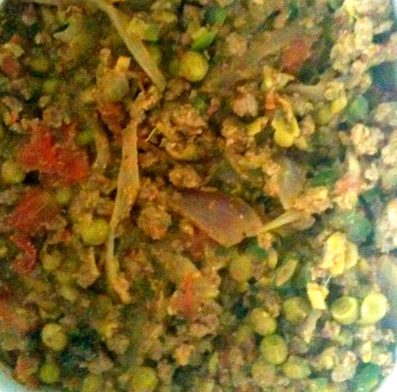 Minced Meat & Green Peas