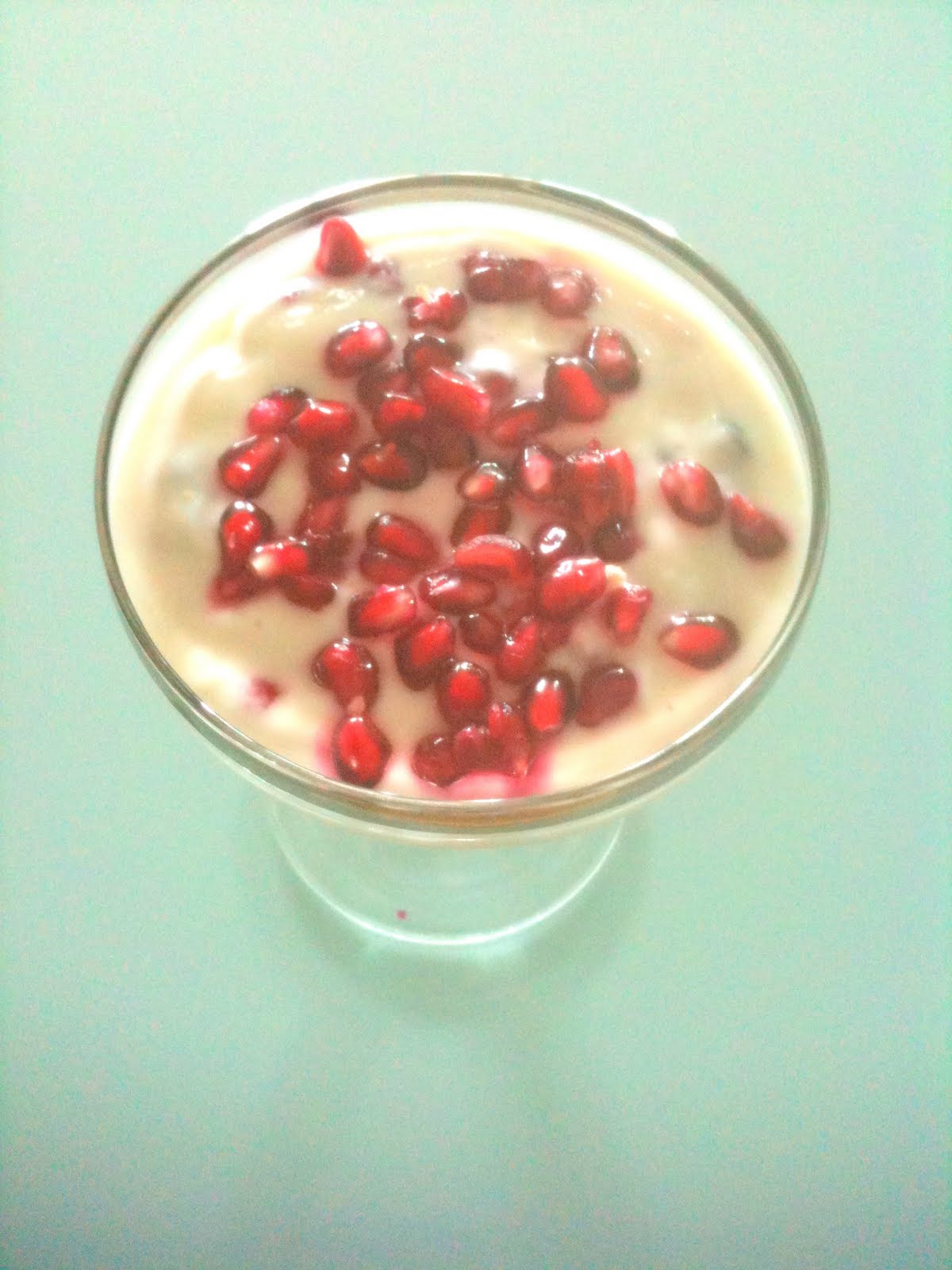 Honey Flavored Pomegranate Yogurt