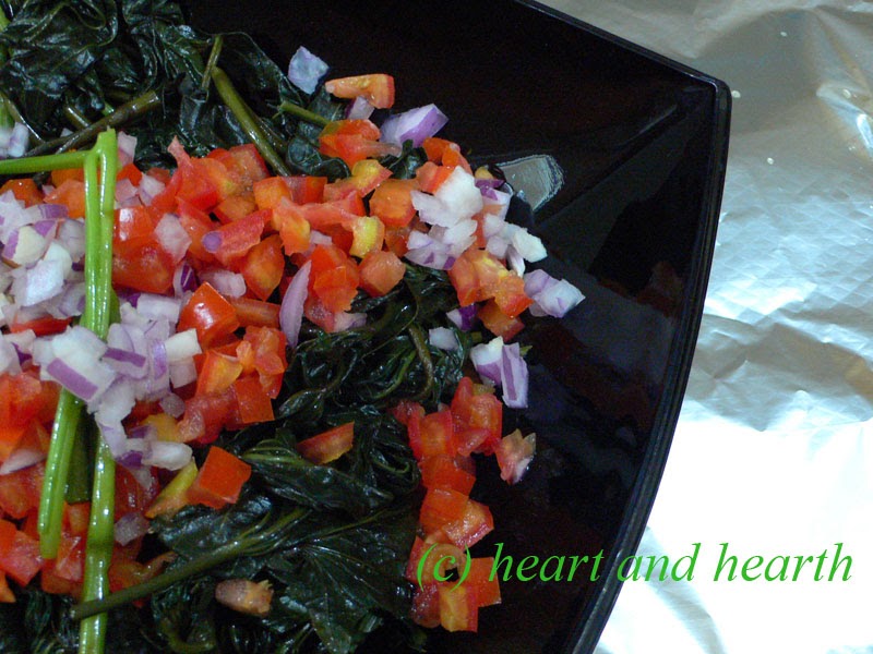 Heart and Sweet Greens (Camote Tops)