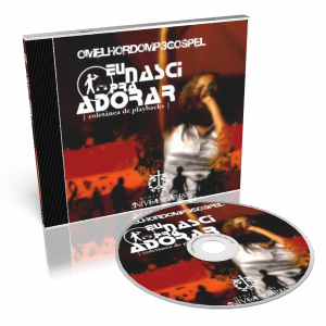 Capa de Coletânia de Playbacks - Eu Nasci Pra Adorar (Disco1)