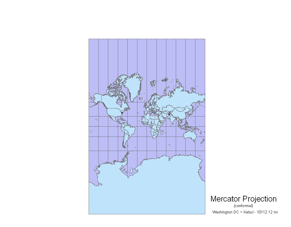 Geography Blog of Takafumi: Lab 5: Map Projections