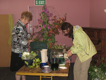 New Zealand 2009: Ardith and Cveta designing beautiful garden flowers