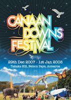 Canaan Downs Festival poster. 