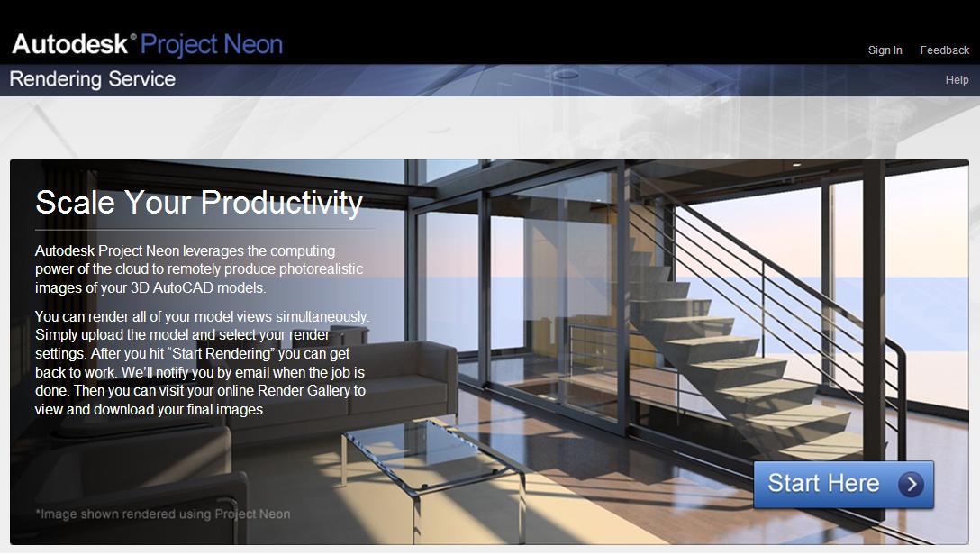 Blog CADKlein: Project Neon - Render na web!