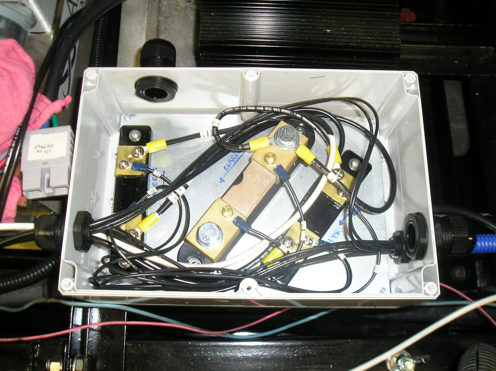Coupe de Volt: Low voltage wiring (engine compartment)